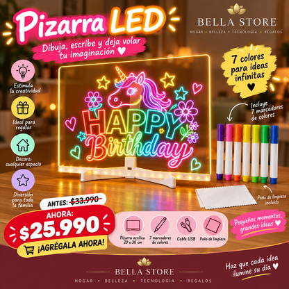 ✨ Pizarra Mágica LED | Dibuja, Aprende y Crea sin Pantallas