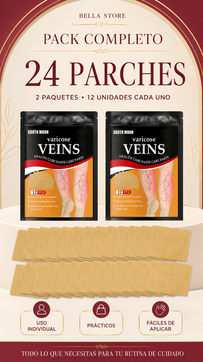 VeinCare - Pack 24 Parches para el control de Várices